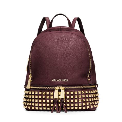 michael kors large studded backpack|michael kors small backpacks women.